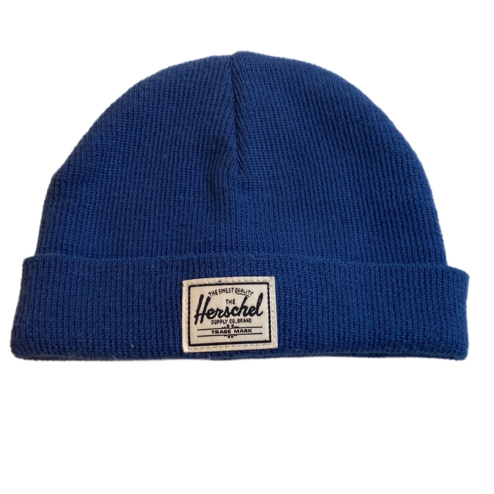 NWOT Herschel Blue Baby Knit Beanie 6-18 Months - Picture 2 of 3